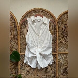 Veronica Beard Ivory Button-Up Shirt